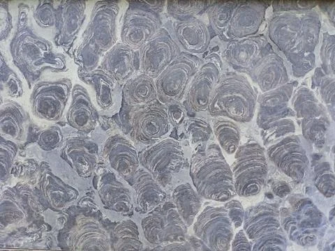 Full frame shot of big gray facing tiles in the wall background Stock Photos