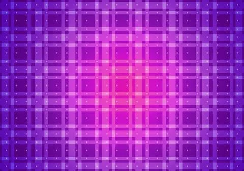 Full frame shot of checked pattern and dots against purple background, copy Illustrazione stock