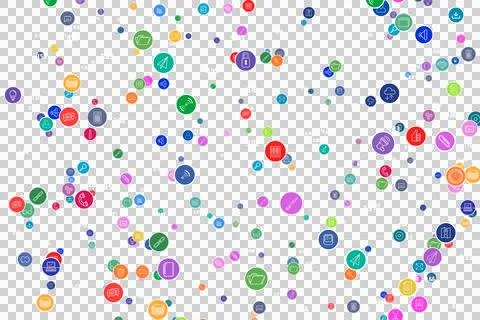 Full frame shot of computer icons Stock Illustration