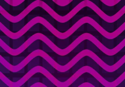 Full frame shot of pink wave patterns with checked patterns against blue Stock Photos