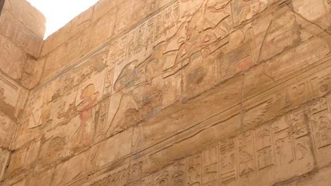 Full Frame Shot of Wall with Drawings Stock Footage 129233709