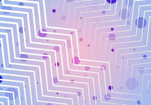 Full frame shot of zigzag patterns with colorful circles against blue Stockillustratie