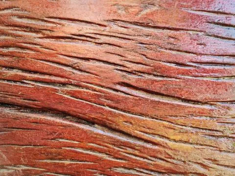 Full Frame Texture Background of Old Brown Lacquered Wood Board Stock Photos
