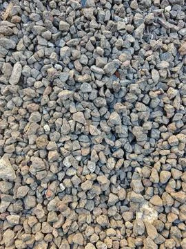 Full Frame Texture of Crushed Stone Gravel Background Fotos de archivo
