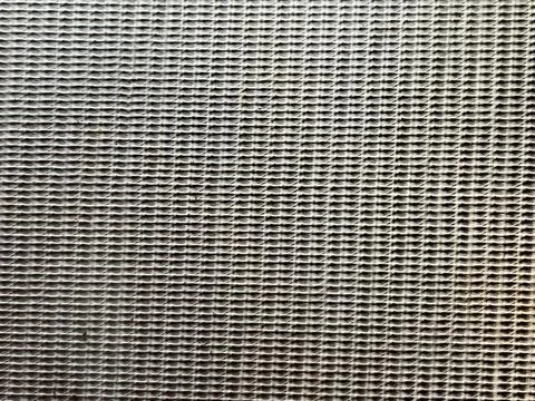 Full frame texture of a gray woven vintage amplifier speaker Stock Photos