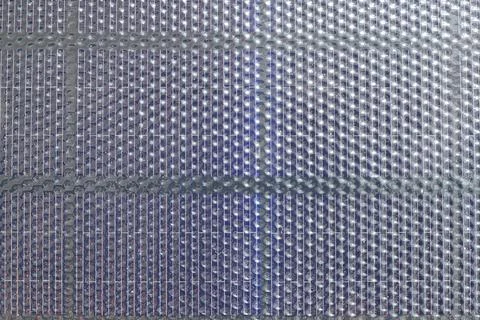 Full frame texture of portable solar panel cell. Stock Photos