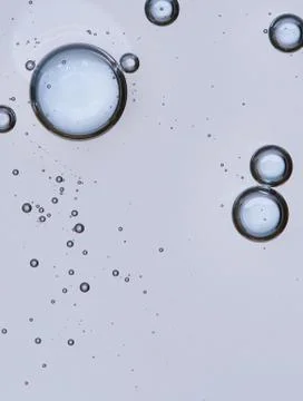 Full frame of the textures formed by the bubbles and drops Stock Photos