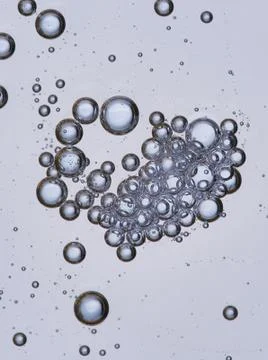 Full frame of the textures formed by the bubbles and drops Stock Photos