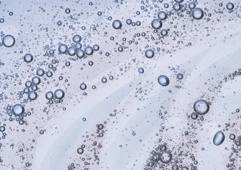 Full frame of the textures formed by the bubbles and drops Stock Photos