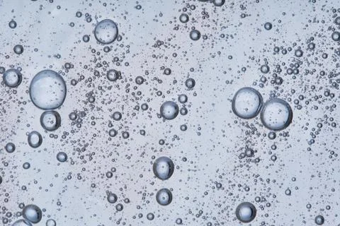 Full frame of the textures formed by the bubbles and drops Stock Photos