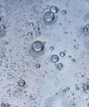 Full frame of the textures formed by the bubbles and drops Stock Photos