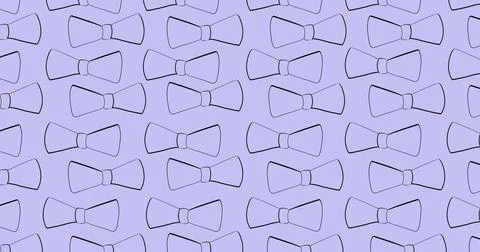 Full frame vector shot of blue bow ties Stock Illustration