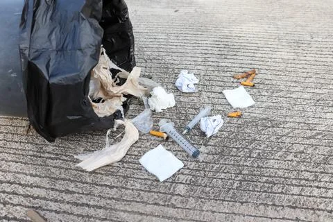 Full garbage spread Stock Photos