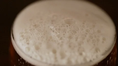 Full glass of beer Stock Footage 122519601
