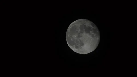 Full glowing moon with clouds Stock Footage 153966698