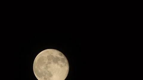 Full glowing moon with clouds Stock Footage 153966699