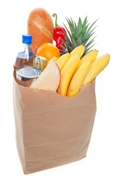 Full grocery bag Stock-Fotos