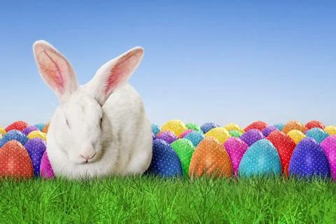 Full Happy Easter Stock Photos