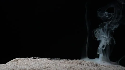 A full HD 1080p Slow motion video of a fuse wire being burnt under river sand Stock Footage 201492849