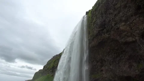 Full HD 5x slow motion: Seljalandsfoss waterfall in Iceland in August Stock Footage 151541356