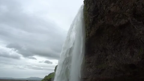 Full HD 5x slow motion: Seljalandsfoss waterfall in Iceland in August Stock Footage 151548012