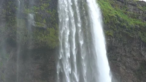 Full HD 5x slow motion: Seljalandsfoss waterfall in Iceland in August Stock Footage 151562927