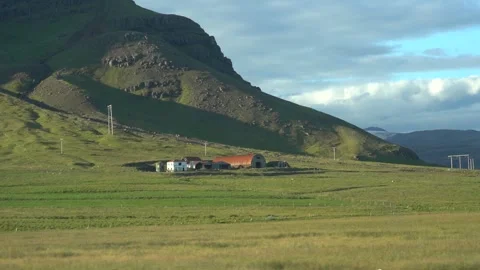 Full HD 5x slow motion: Passing a farm in Iceland Stock Footage 151823346