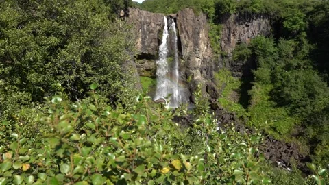 Full HD 5x slow motion: Hundafoss waterfall Stock Footage 151828350