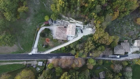 Full hd aerial view of asphalting road works Stock Footage 167282792