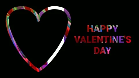Full hd basic Valentines day Animation. Stock Footage 232352863