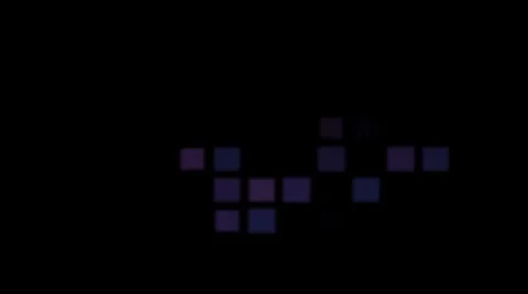 Full HD Pop Boxes with alpha channel Stock Footage 1073007