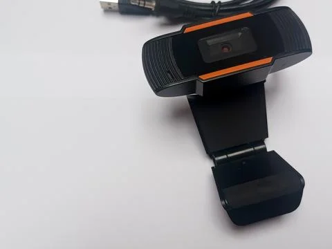 Full HD USB Webcam with Microphone for Video Calls and Streaming Stock Photos
