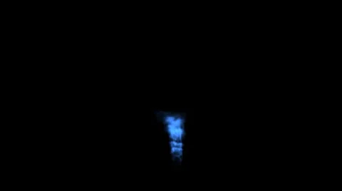 Full HD Vapor flame with alpha channel Stock Footage 2770005