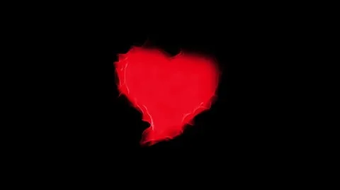 Full heart fire Stock Footage 10773350