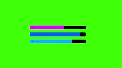 Full info graphic green screen about vfx and animation Stock Footage 305814777