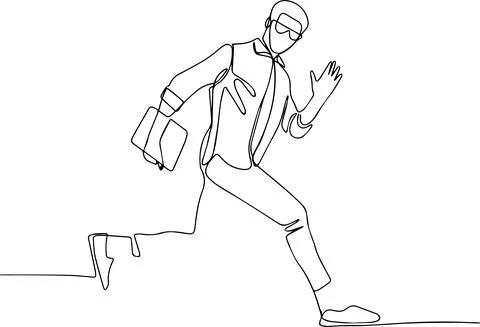 Full length body size view of his he nice attractive cheerful cheery glad Stock Illustration