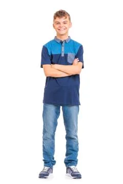 Full length portrait of boy Stock Photos