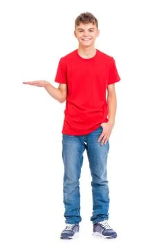 Full length portrait of boy Foto stock