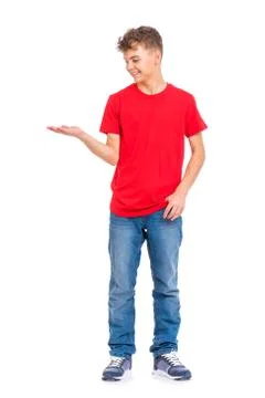 Full length portrait of boy Stock Photos