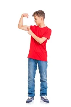 Full length portrait of boy Foto stock