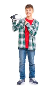 Full length portrait of boy Stock Photos