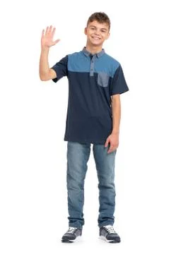Full length portrait of boy Stock Photos