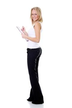 Full length portrait of a student Stock Photos