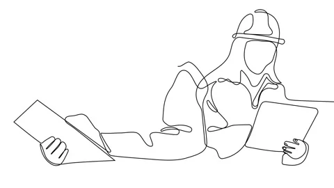 Full length single line animation. Video stock 225036591