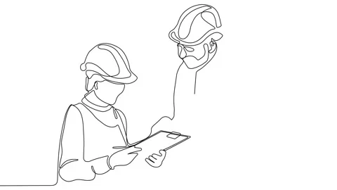 Full length single line animation. Video stock 225040247