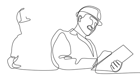 Full length single line animation. Stock Footage 225332691
