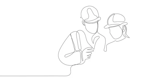 Full length single line animation. Video stock 225786402