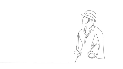 Full length single line animation. Stock Footage 231821604