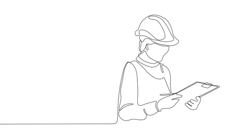 Full length single line animation. Stock Footage 236873946