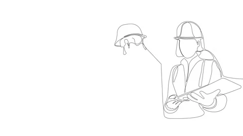 Full length single line animation. | Stock Video | Pond5